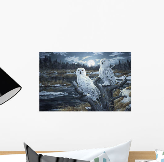 Snowy Owls Wall Mural