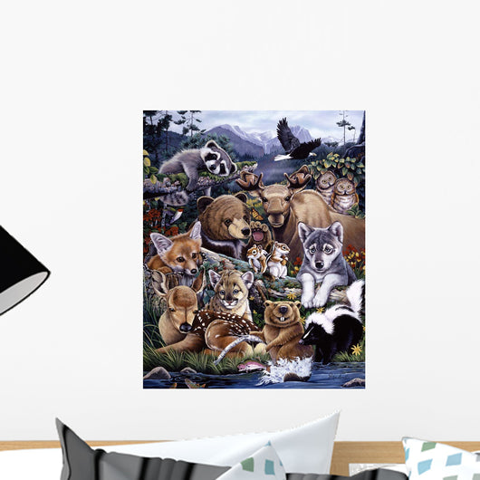 Forest Friends Wall Mural