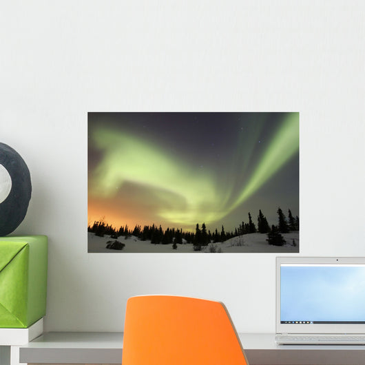 Aurora Borealis over Ogilvie Wall Decal