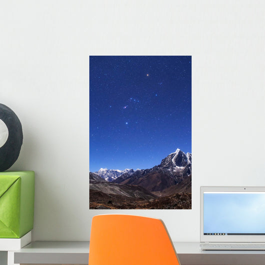 Orion Constellation above Moonlit Wall Decal