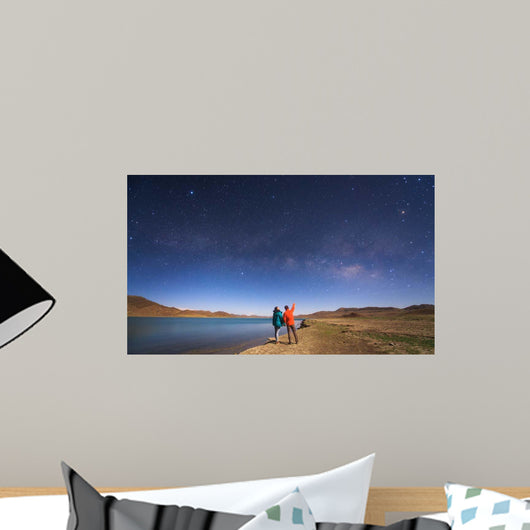 Couple Enjoys Romantic Moment Wall Decal