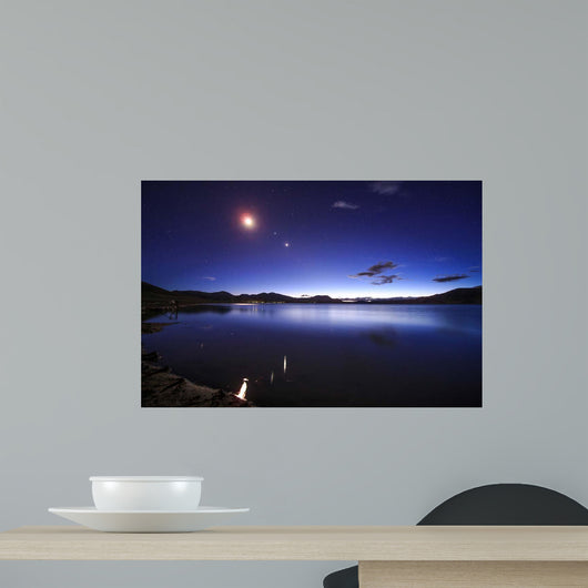 Conjunction Moon Jupiter and Wall Decal