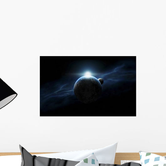 Dawn Breaks Alien Planet Wall Decal Design 2