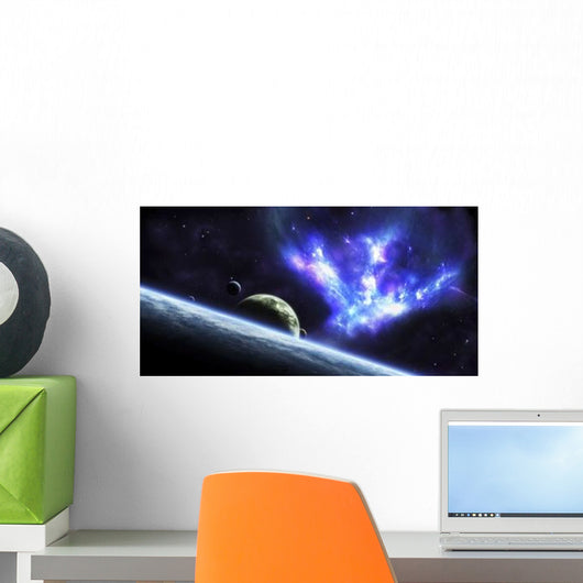 Bird-shaped Nebula Wall Decal