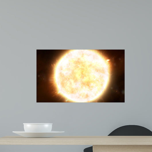 Close-up Sun and Planet Wall Decal