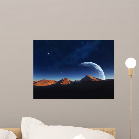 Calming from Moon Orbiting Wall Decal