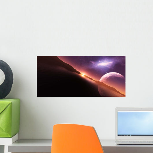 Rift Opens Space above Wall Decal
