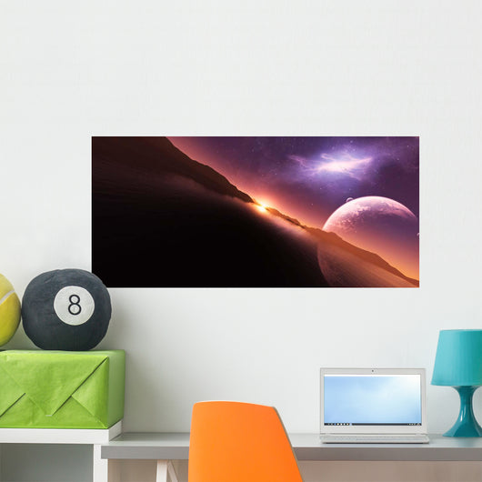 Rift Opens Space above Wall Decal