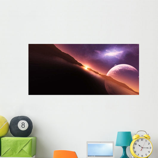 Rift Opens Space above Wall Decal