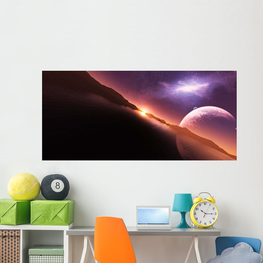 Rift Opens Space above Wall Decal