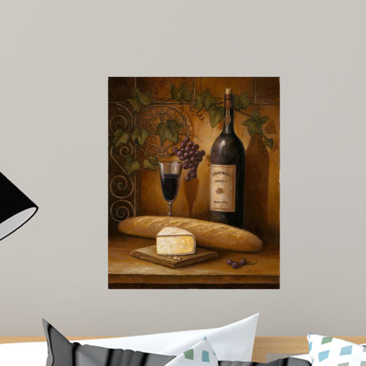 Wine And Cheese Wall Mural