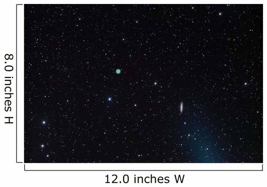 M108 Galaxy and M97 Wall Decal