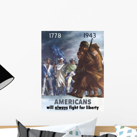 Digitally Restored War Propaganda Wall Decal Design 240