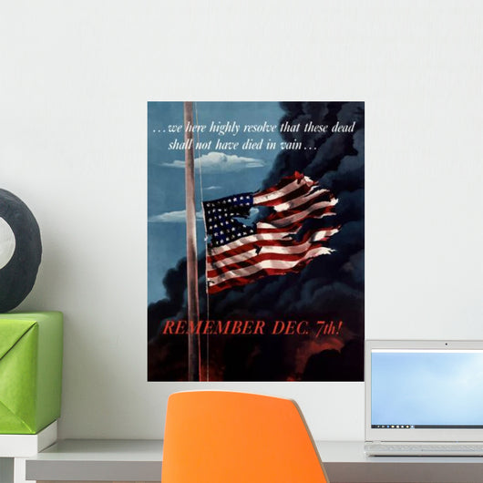 Digitally Restored War Propaganda Wall Decal Design 239