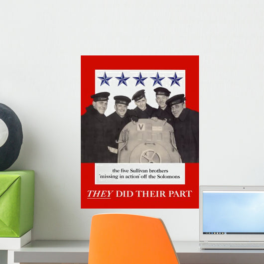 Digitally Restored War Propaganda Wall Decal Design 238
