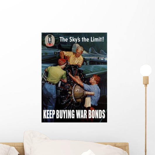 Digitally Restored War Propaganda Wall Decal Design 233
