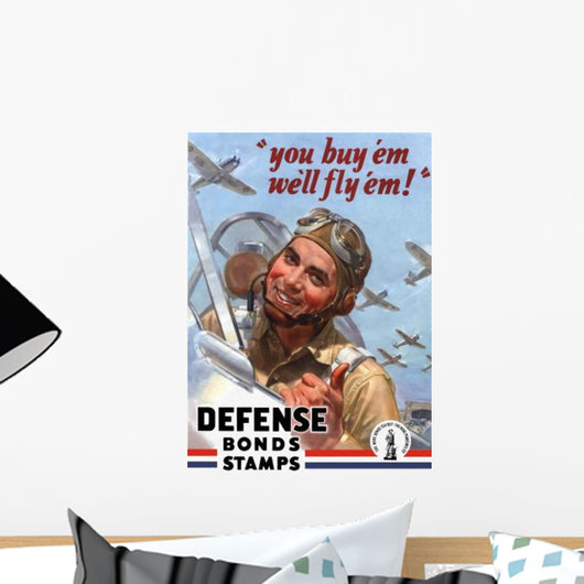 Digitally Restored War Propaganda Wall Decal Design 230