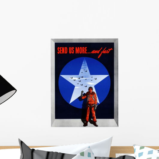 Digitally Restored War Propaganda Wall Decal Design 168