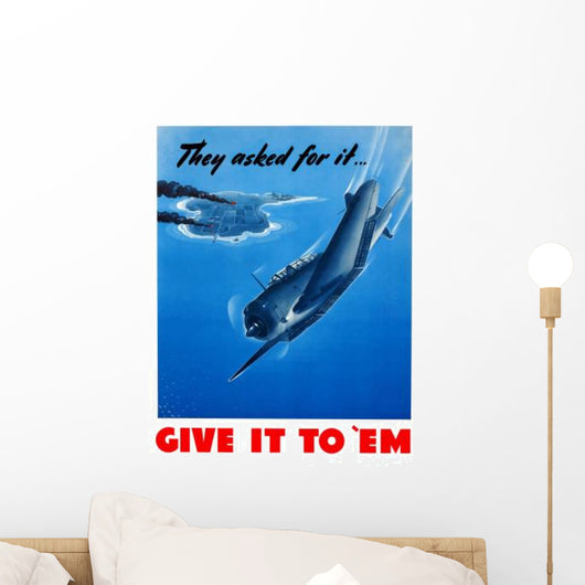 Digitally Restored War Propaganda Wall Decal Design 163