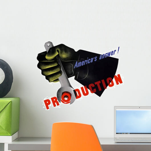 Digitally Restored Wwii War Wall Decal