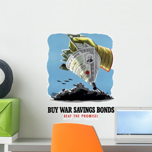 Digitally Restored War Propaganda Wall Decal Design 146