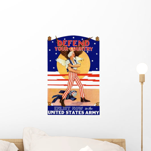 Digitally Restored War Propaganda Wall Decal Design 141