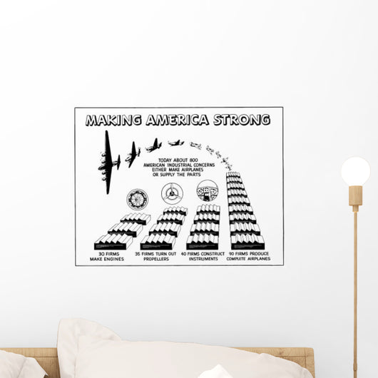 Digitally Restored War Propaganda Wall Decal Design 84