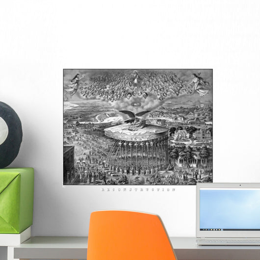 Digitally Restored Civil War Wall Decal Design 10