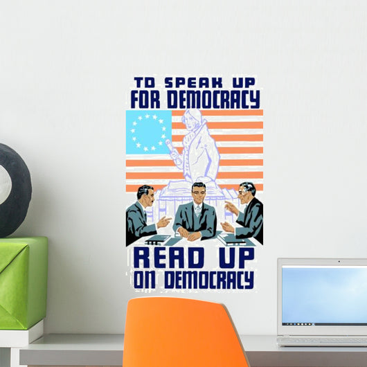 Three Man Talking and Wall Decal