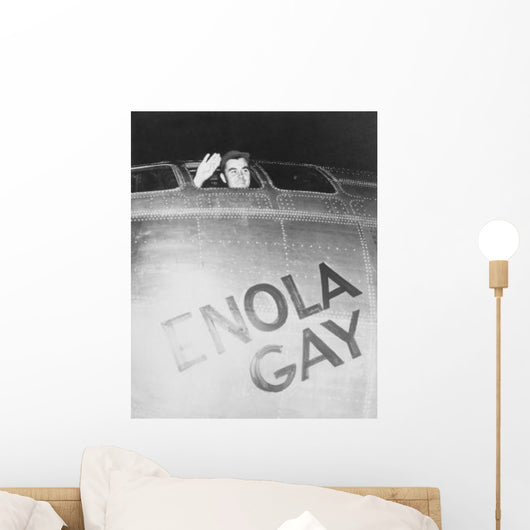 Colonel Paul Tibbets Waving Wall Decal