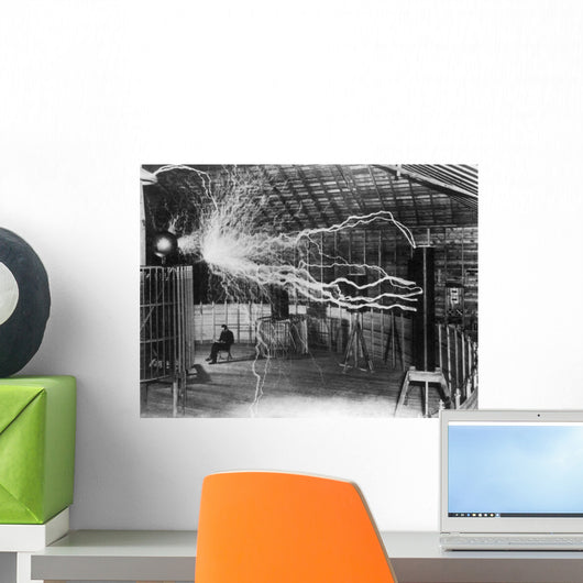 Bolts Electricity Discharging Lab Wall Decal