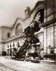 Locomotive Derailment Montparnasse Station Wall Decal