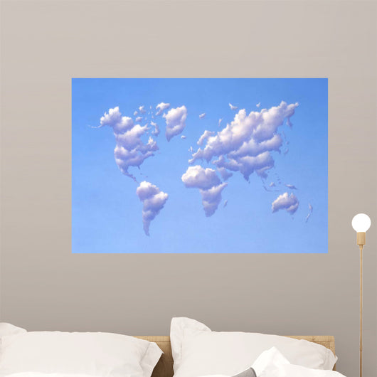 Clouds Forming Shape Earth's Wall Decal