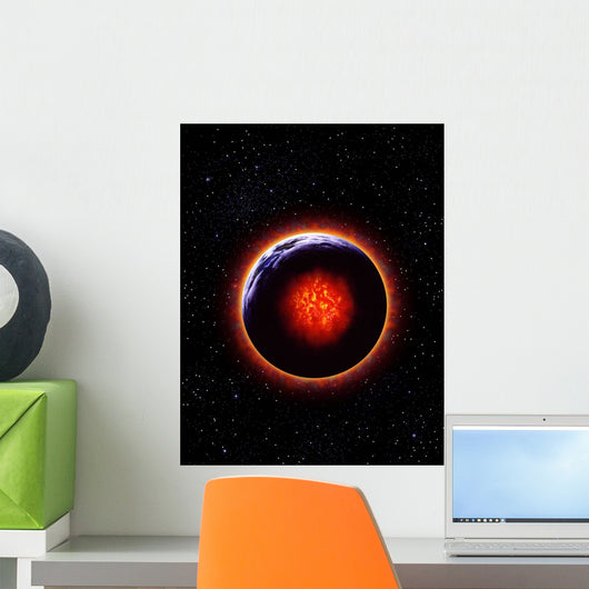 Exaggerated Depiction Global Warming Wall Decal