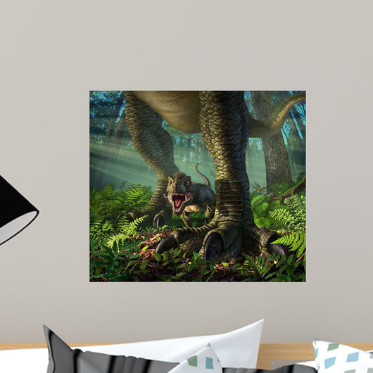 Baby Tyrannosaurus Rex Roars Wall Decal