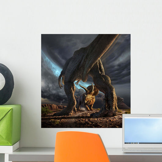 Tyrannosaurus Rex and Triceratops Wall Decal