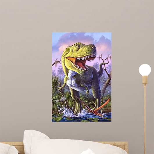 Tyrannosaurus Rex Crashes through Wall Decal