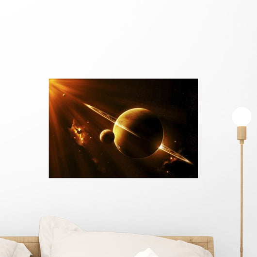 Extraterrestrial Spacecraft Approaches World Wall Decal