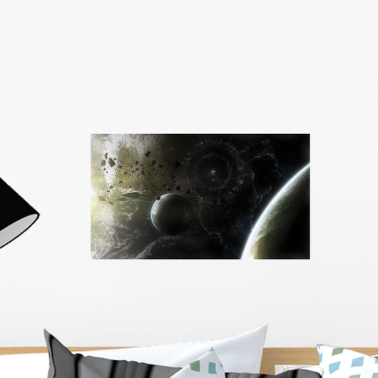 Two Alien Destroyer Vessels Wall Decal