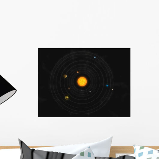 Solar System Wall Decal Design 2