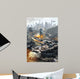 Futuristic Hover Tank Assaulting Wall Decal