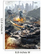 Futuristic Hover Tank Assaulting Wall Decal