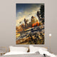 Futuristic Hover Tank Platoon Wall Decal