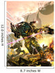 Futuristic Robotic Marines Charging Wall Decal