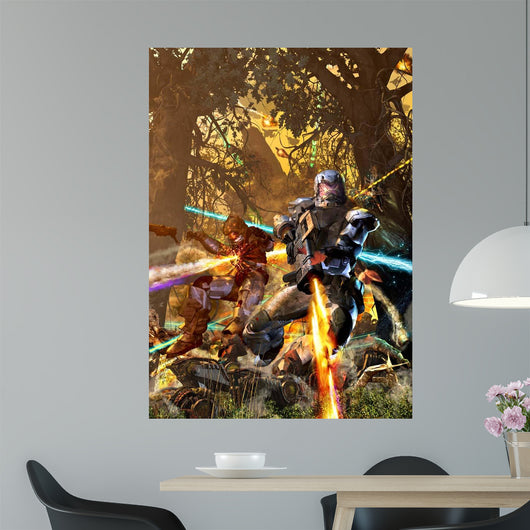 Space Marine Fighting Mechs Wall Decal