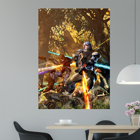Space Marine Fighting Mechs Wall Decal