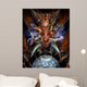 Head Red Dragon Wall Decal