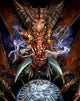 Head Red Dragon Wall Decal