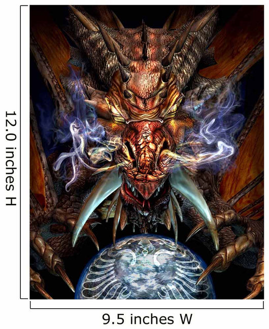 Head Red Dragon Wall Decal