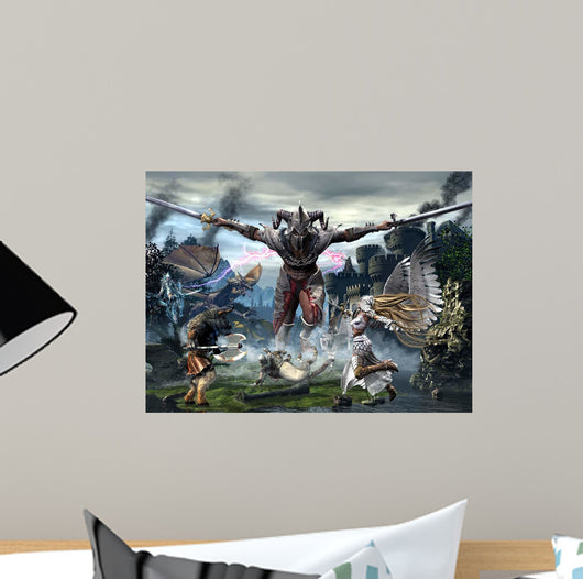 Titan Trying to Defeat Wall Decal